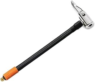 Mangueira para compressor de ar portátil rosca M6 preta e laranja