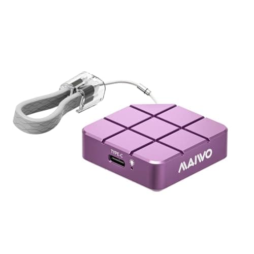 SSD Portátil MAIWO M1 USB 3.2 Tipo-C 1050MB/s 512GB Roxo Rosado em Alumínio