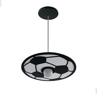 Luminária Pendente Infantil Bola de Futebol