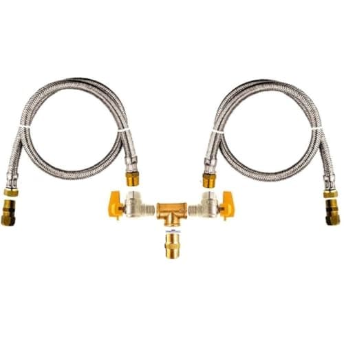MAQENGE, kit parede dupla saída de gás forno cooktop fogão 3,5 metros