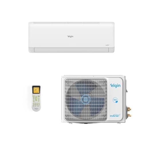 Ar-condicionado split Elgin Eco III Wi-Fi 9.000 BTUs, branco, com controle remoto, fundo branco