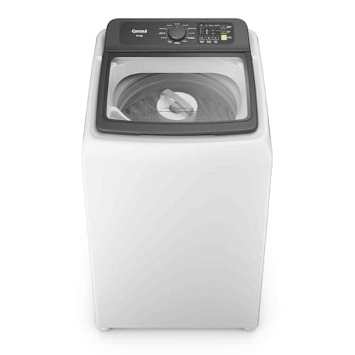 Máquina de lavar Consul 13kg com modo eco branca, vista frontal
