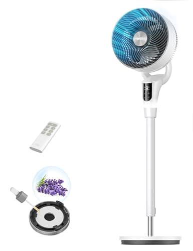 Ventilador de pé Dreo com controle remoto e aromaterapia