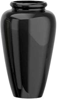 Jarra de fibra de vidro preta grande 84cm com acabamento vitrificado