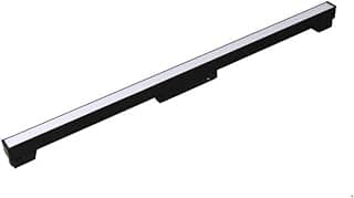 Luminária linear fixa 60cm preto e branco para trilho magnético