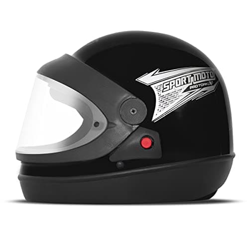 CAPACETE FECHADO PRO TORK SPORT MOTO LIGHT PRETO TAM. 56