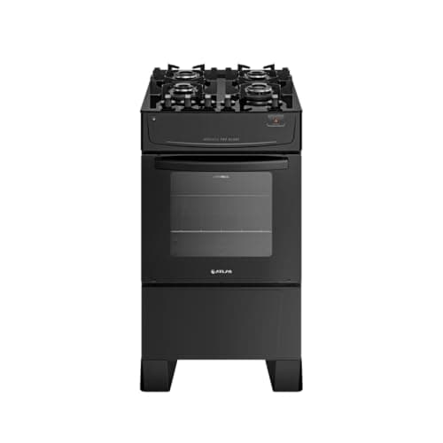 Fogão Atlas 4 Bocas preto Mônaco Top Glass com Acendimento automático - Bivolt