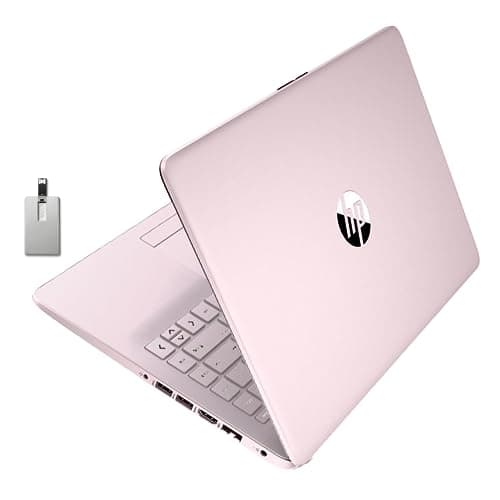 HP Laptop Stream HD premium de 14 polegadas, CPU Intel Celeron N4120, 16 GB de RAM, 64 GB eMMC, webcam, gráficos UHD, Bluetooth, WiFi, HDMI, Office 365 de 1 ano, Win 11s, rosa, cartão USB Hotface de