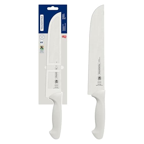 Faca Para Carne 10", Tramontina, Premium 24475180, Branco
