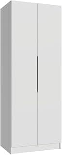 Guarda-roupa modulável branco Neo Madesa com duas portas e quatro prateleiras
