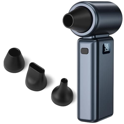 Mini Soprador Elétrico Portátil Turbo 130000 RPM Sem Fio Recarregável Potente Com 3 Velocidades Multiuso Para Limpeza De Eletrônicos, Infláveis, Uso Doméstic