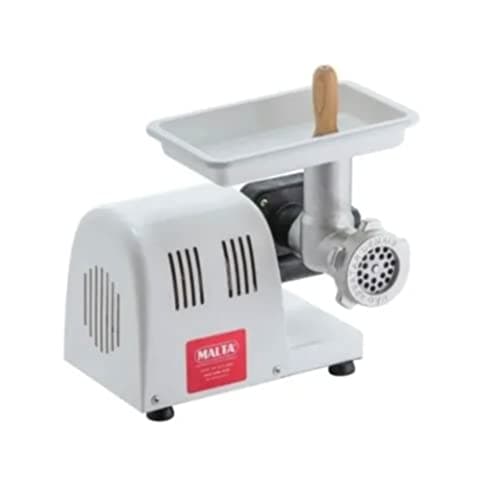 Moedor de carne e extrusor de massas Malta bocal n 8 bivolt, branco com detalhes prata