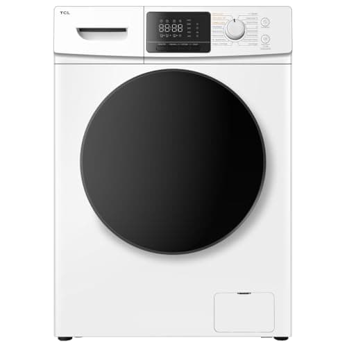 Lavadora e secadora TCL branca 11Kg/7Kg com controles digitais e porta de vidro