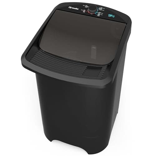 Máquina de lavar roupa semiautomática Mueller Tanquinho 10 kg preta