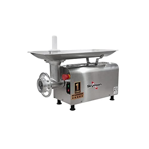 Picador de carne Skymsen Inox Boca 10 PS-10 110V em aço inoxidável