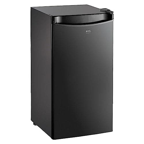 Frigobar Eos Ice Compact 90l Preto Efb100p 110v contra fundo branco