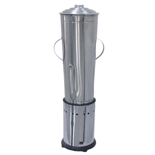 Liquidificador industrial 10 litros aço inoxidável com base preta