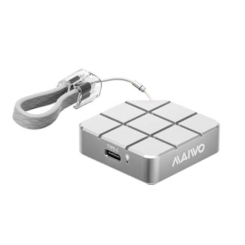 SSD externo portátil MAIWO 1 TB, alumínio prateado com conectividade USB-C
