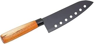 Faca Santoku com lâmina de aço inoxidável e cabo de acácia, 7 polegadas