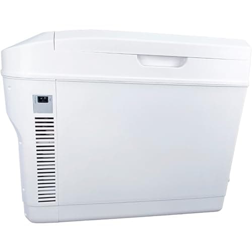 Mini Refrigerador Portátil 28L Frigobar Dual Cooler Veicular 12v/24v Mini Geladeira Com Alça para Transporte Resfria e Aquece Alimentos e Bebidas