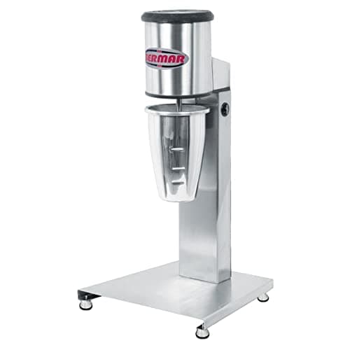 Batedor de Milk Shake Simples BM72 NR 1 Haste Bermar 220V em aço inoxidável com copo transparente