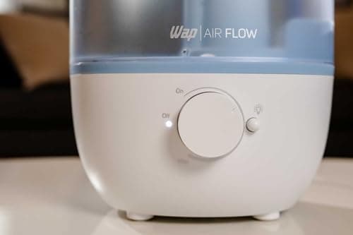Umidificador de ar WAP Air Flow U2 branco, controle de umidade e luz.