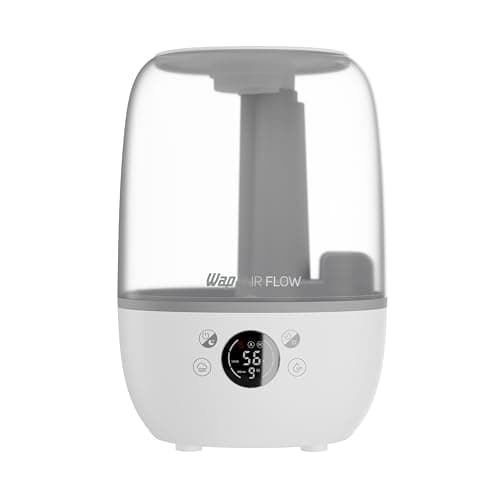 Umidificador de ar WAP Air Flow branco com controle digital e reservatório para essência.