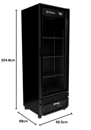 Cervejeira Imbera 569 Litros Porta De Vidro Full Black CCV355-220V