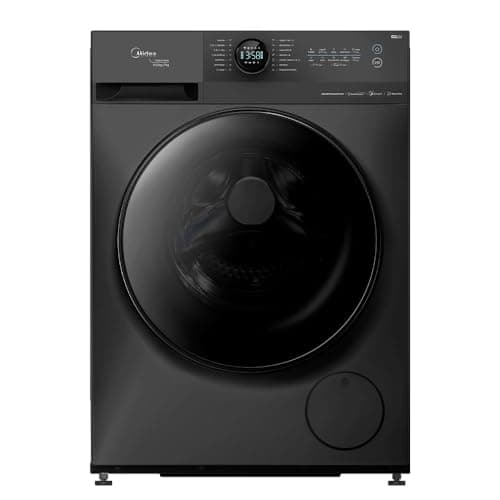 Máquina de lavar e secar roupa Midea HealthGuard Titanium preta