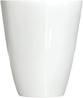 Vaso Decorativo Branco em Fibra de Vidro, Forma Cônica, Ideal para Plantas Naturais e Artificiais