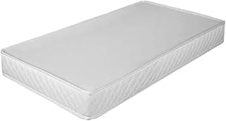 Colchão Solteiro Espuma Preto Cinza Branco Estampado Com Certificado do Inmetro Medidas 188x88x12 Cm Ortopédico Anti Ácaro Ideal Cama Solteiro Auxiliar Beliche - AV (D33 188X88 BRANCO)