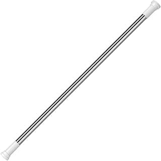 Varão Extensível para Cortina de Banheiro 70–120 cm – Alumínio e Plástico, Instalação Sem Furos, Ajustável, Ideal para Box e Banheiro – Storeasy