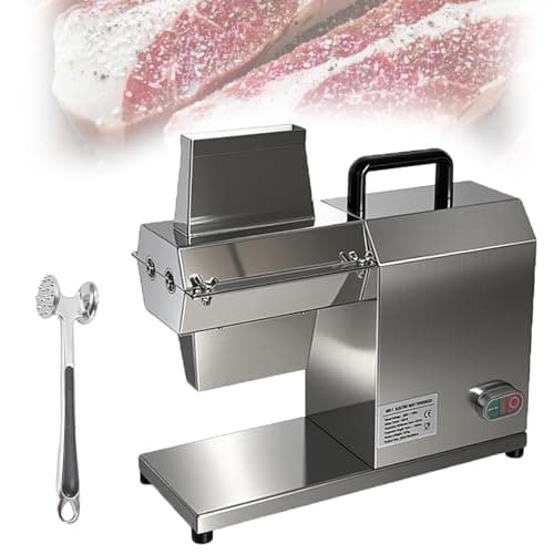 Amaciador de Carne Elétrico BLSOJEET Comercial Aço Inox 304 Motor Cobre 450W Inox Profissional