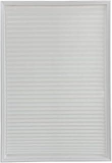 Persianas temporárias plissadas verticais sem perfuração autoadesivas, fáceis de instalar, serve para persianas, rolo de janela para banheiro, cozinha, sala de estar, escritório (branco), 60 x