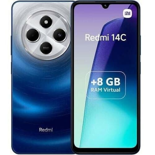Smartphone Xiaomi Redmi 14C Starry Blue com 8GB RAM Virtual