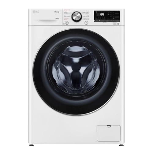Máquina de lavar e secar roupa branca LG VC2 14kg com Inteligência Artificial AIDD CV9014WC2