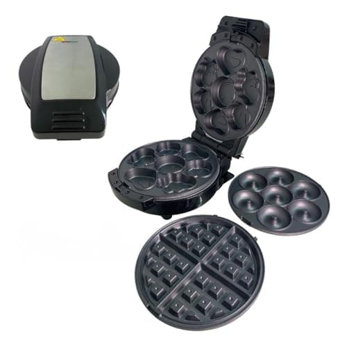 Máquina Multifunção 3 Em 1 Bolinho Donuts Waffle 600w 127V