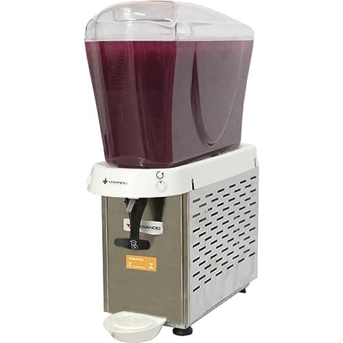 Refresqueira RV116 16L 1 Cuba 127V com cuba transparente cheia de líquido roxo