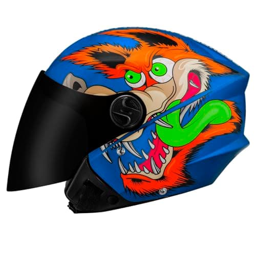 Capacete Moto Aberto New Liberty Three - Coyote Fosco 60 Azul Fosco Tam. 60