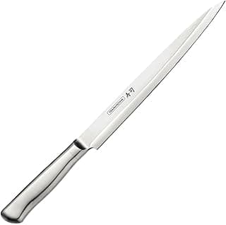 Faca Yanagiba Tramontina Sushi Diamond com lâmina e cabo em aço inoxidável 9 polegadas