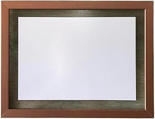 Moldura de parede A4 rose gold com vidro transparente