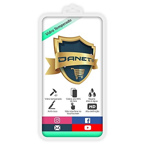 Película de vidro temperado Danet para Samsung Galaxy M20, resistente a riscos e água.