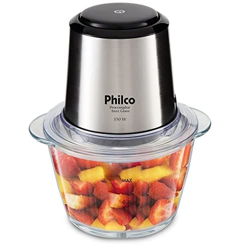 Mini Processador Philco Inox Vidro 1.2L 350W 127V