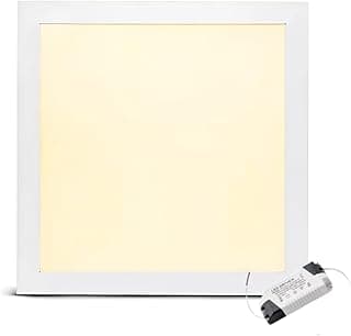 Luminária Painel Plafon LED 24 25w Embutir Quadrado 30x30 Teto Bivolt Branco Quente 3000k