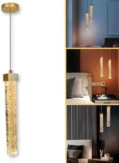 Pendente Led Bolhas De Cristal Quadrado Bivolt Lavabo 3 Em 1