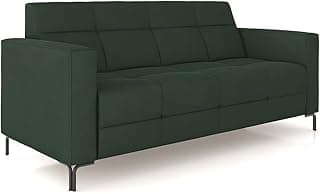 Sofá 2 Lugares Sala Living Industrial 160cm Senna K01 Veludo Verde - Lyam Decor