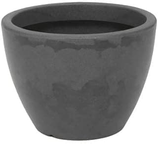 Vaso de flores preto Vasart Verona 30x22cm