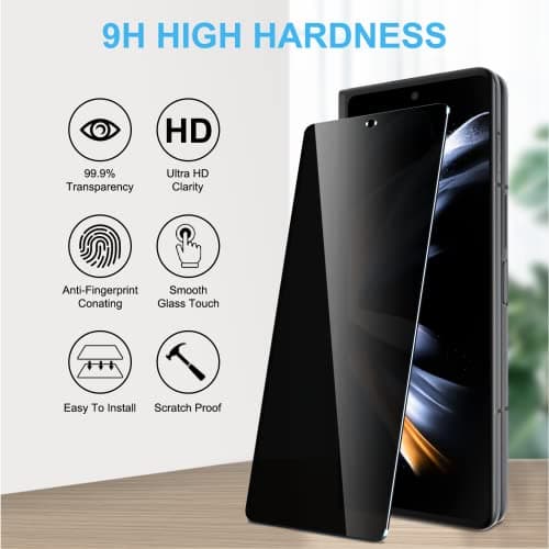 Protetor de tela LYWHL para Galaxy Z Fold 4, alta dureza e anti-risco.