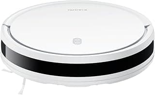 Robô aspirador Xiaomi Mi Robot Vacuum E10 B112 Bivolt, branco e preto, em fundo branco