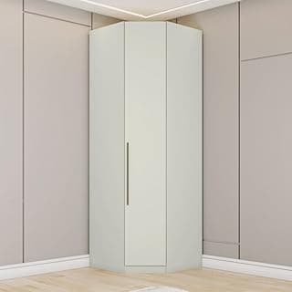Guarda Roupa Canto Oblíquo Modulado 1 Porta Seletto Henn Areia Hp